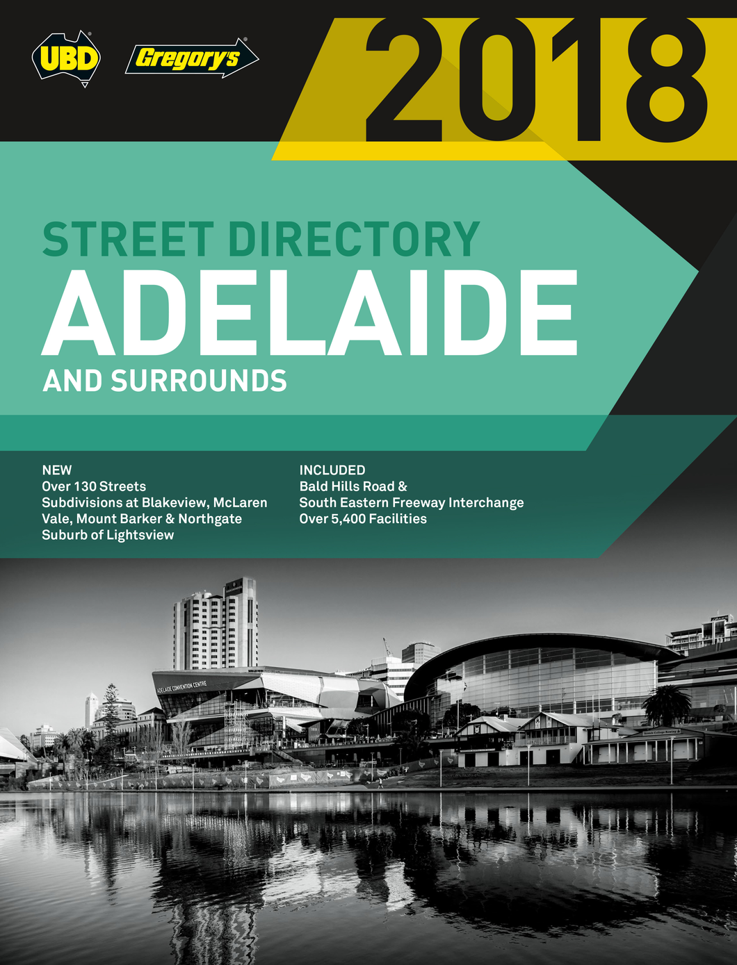 Street Directory UBD Gregorys Adelaide 2018