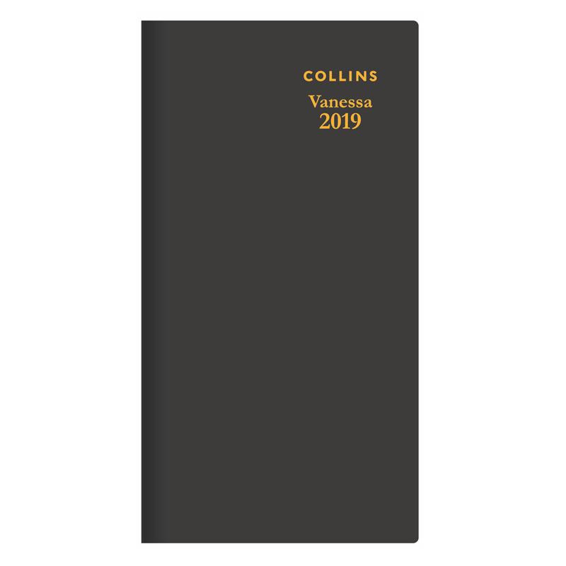 Collins Vanessa Diary 2019 B6/7 Slim Landscape WTV